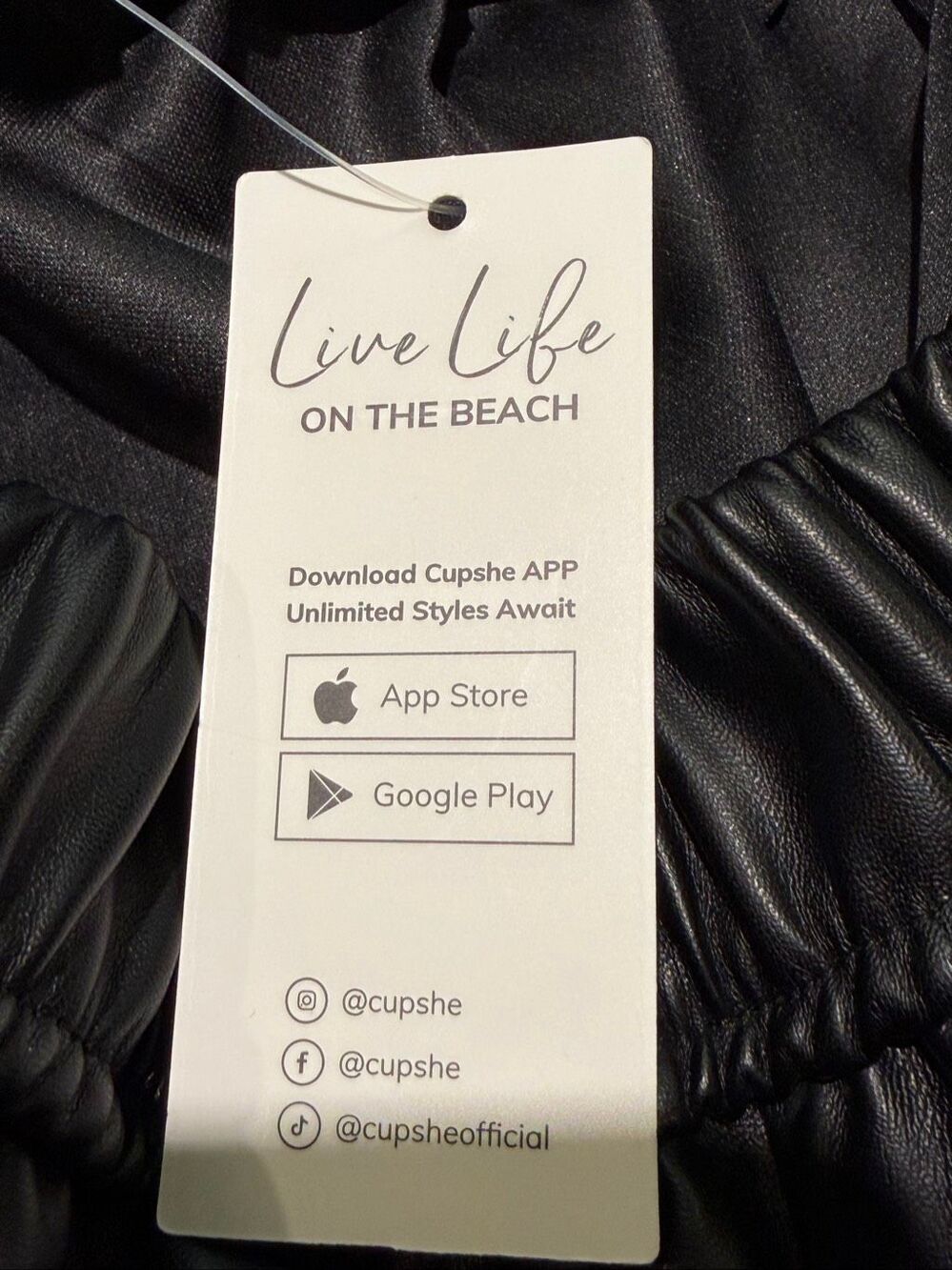 NWT Cupshe faux leather midi skirt - Picture 5 of 6
